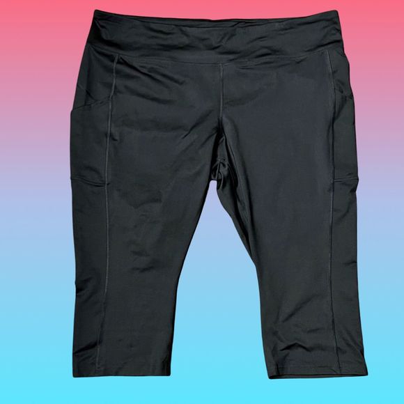 NWOT Plus Size Tek Gear Drytek Side Pocket Capri Active Pants 3X - Picture 1 of 4